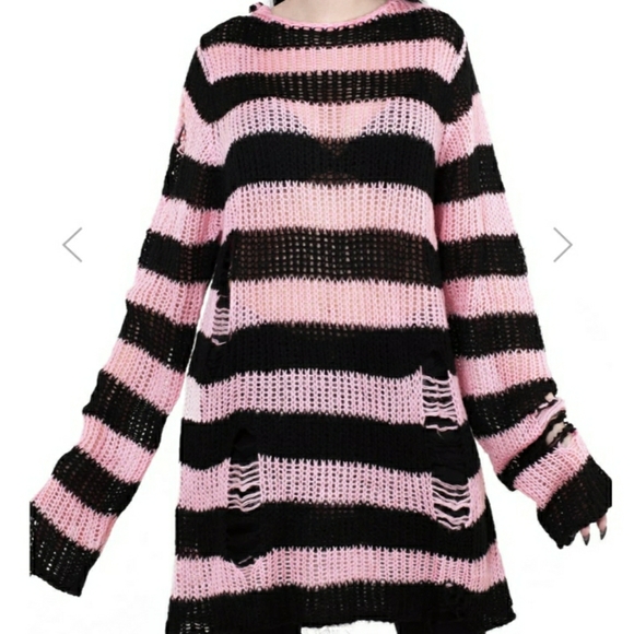 Killstar Sweaters - Courtney Distress knit sweater